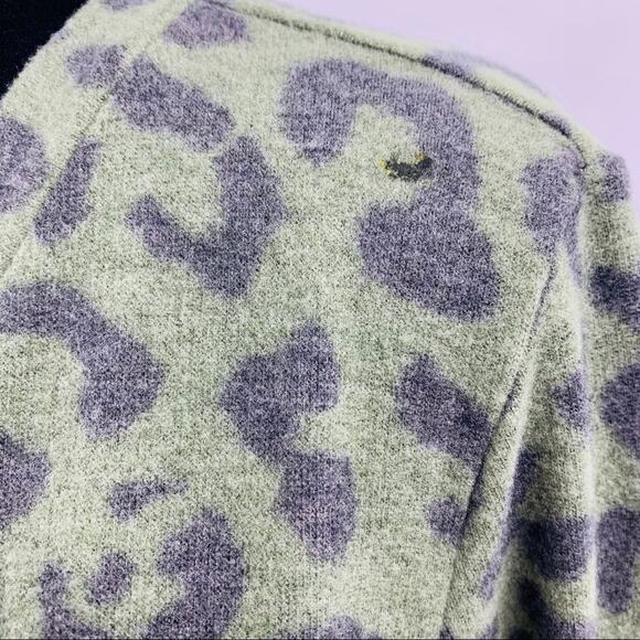 Como Vintage Green Leopard Mini Dress - Picture 5 of 11